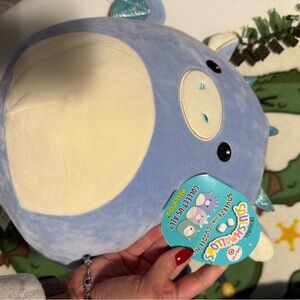 Squishmallows Blue and Cream dragon Plush Toy